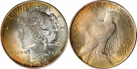 1935 Peace Silver Dollar. MS-66+ (PCGS). CAC.

This is an uncommon example of both the type and the issue, and for two significant reasons. First, t...