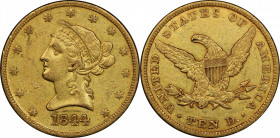 1844 Liberty Head Eagle. AU-50 (PCGS).

Here is a low mintage Liberty Head eagle rarity in a particularly desirable state of preservation. Solid AU ...