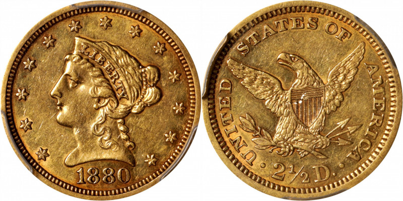 1880 Liberty Head Quarter Eagle. AU-55 (PCGS). CAC.

Lustrous, premium quality...