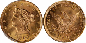 1900 Liberty Head Quarter Eagle. MS-65 (PCGS).

This smartly impressed and vivid Gem is eagerly awaiting inclusion in a high grade gold type or date...