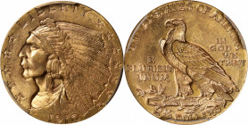 1910 Indian Quarter Eagle. MS-64 (PCGS). CAC.

Soft rose-gold color blends with satiny mint luster on both sides of this sharp and inviting near-Gem...