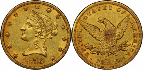 1856-O Liberty Head Eagle. Winter-1. AU Details--Rim Repaired (PCGS).

Superior quality for both the issue and the assigned grade, this is a wonderf...