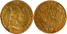 1800 Capped Bust Right Half Eagle. BD-4. Rarity-4. Blunt 1. EF-40 (PCGS).

Attractive deep olive-gold toning in the fields and well balanced for an ...