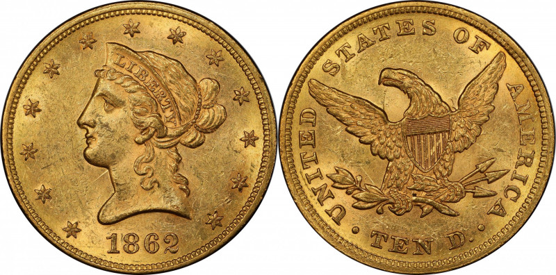 1862 Liberty Head Eagle. MS-61 (PCGS). CAC.

Offered is a high Condition Censu...