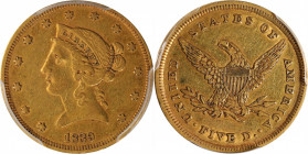 1839 Liberty Head Half Eagle. EF-40 (PCGS).

This first year Liberty Head half eagle issue is a perennial favorite among advanced gold type collecto...