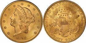 1893 Liberty Head Double Eagle. MS-64+ (PCGS). CAC.

This is an exceptionally well preserved, highly attractive example of an otherwise readily obta...
