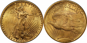 1913 Saint-Gaudens Double Eagle. MS-63 (PCGS). CAC.

A frosty rose-orange example with a sharply executed strike. The 1913 Saint-Gaudens double eagl...
