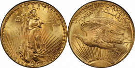 1927 Saint-Gaudens Double Eagle. MS-66 (PCGS).

A visually striking premium Gem with intense luster framing sharp central elements. Among the finer ...