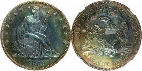 1873 Pattern Liberty Seated Half Dollar. Judd-1272, Pollock-1414. Rarity-7+. Copper. Reeded Edge. Proof-62 BN (NGC).

The design is the same that th...