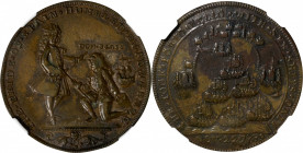 1739 Admiral Vernon Medal. Porto Bello with Multiple Portraits. Adams-Chao Pbvl 3-B, M-G 166. Rarity-5. Copper. MS-61 (NGC).

38.5 mm.

Estimate: ...