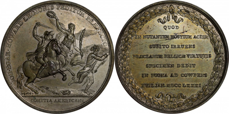 "1781" John Eager Howard at Cowpens Medal. Paris Mint Striking from Original Die...
