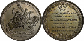 "1781" John Eager Howard at Cowpens Medal. Paris Mint Striking from Original Dies. By Pierre Simon DuVivier. Adams-Bentley 12, Betts-595, Julian MI-9....