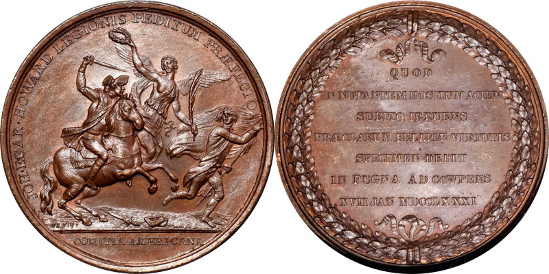 "1781" (post-1881) John Eager Howard at Cowpens Medal. U.S. Mint Gunmetal Obvers...