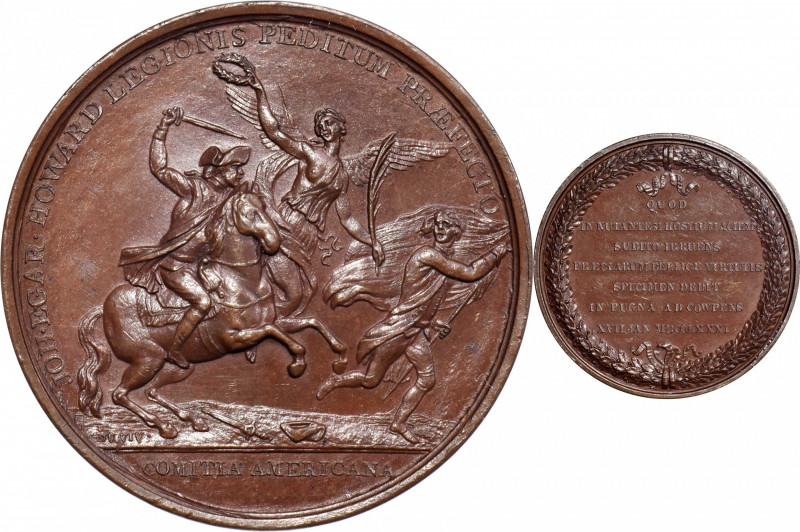 "1781" (post-1881) John Eager Howard at Cowpens Medal. U.S. Mint Gunmetal Obvers...