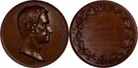 Italy. Undated (ca. 1837) Carlo Botta Memorial Medal. By G. Galeazzi. Bronze. Mint State.

44 mm. Obv: Head right with name CAROLVS / BOTTA around p...