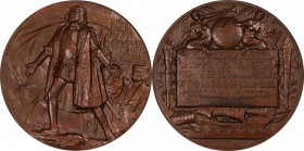 1892-1893 World's Columbian Exposition Award Medal. By Augustus Saint-Gaudens and Charles E. Barber. Eglit-90, Rulau-X3. Bronze. MS-65 BN (NGC).

76...