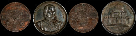 Lot of (2) World's Columbian Exposition Medals.

Included are: 1892-1893 Declaration of Independence, Eglit-36A, Rulau-X9, copper-plated white metal...