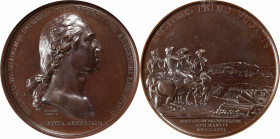 "1776" (post-1860) Washington Before Boston Medal. First U.S. Mint Issue. Gunmetal Dies. Musante GW-09-US1, Baker-49, Julian MI-1. Bronze. MS-65 BN (N...