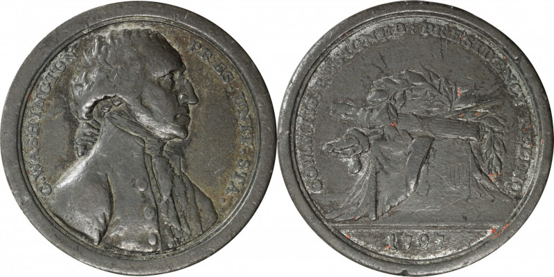 "1797" (ca. 1805) Sansom Medal. Original. By John Reich. Musante GW-58, Baker-71...