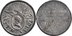 1832 Philadelphia Civic Procession Medal. Original. Musante GW-130, Baker-160A. White Metal. Fine.

32.8 mm. Probably a bit sharper, but this is one...
