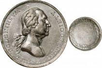 Undated (ca. 1847) Washington Temperance Society Award Medal Muling. Musante GW-175, Baker-356B. White Metal. MS-60 (NGC).

39 mm. Unawarded.

Ex ...