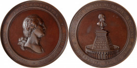 "1860" U.S. Mint Washington Cabinet Medal. By Anthony C. Paquet. Musante GW-241, Baker-326A, Julian MT-23. Bronze. MS-65 BN (NGC).

60 mm.

Estima...