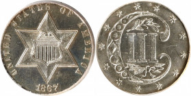 1867 Silver Three-Cent Piece. Proof-62 (PCGS). CAC.

PCGS# 3717. NGC ID: 27CD.

Estimate: $ 500