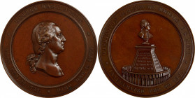 "1860" U.S. Mint Washington Cabinet Medal. By Anthony C. Paquet. Musante GW-241, Baker-326A, Julian MT-23. Bronze. Mint State.

59.5 mm.

Estimate...