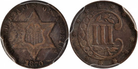1870 Silver Three-Cent Piece. EF-45 (PCGS).

PCGS# 3691. NGC ID: 22ZL.

Estimate: $ 650