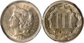 1865 Nickel Three-Cent Piece. Unc Details--Cleaned (PCGS).

PCGS# 3731. NGC ID: 22NJ.

Estimate: $ 90