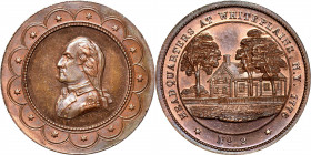 "1776" (ca. 1862) George Hampden Lovett's Headquarters Series Medal -- No. 2, White Plains. Second Obverse. Musante GW-489, Baker-194A-2. Copper. Choi...