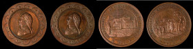 Lot of (2) (ca. 1862) Lovett's Headquarters Series Medals. Second Obverse. Copper. Mint State, Cleaned.

28.6 mm. Included are: "1777-78" No. 5, Val...