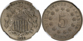 1880 Shield Nickel. Proof-50 (NGC).

PCGS# 3835. NGC ID: 276W.

Estimate: $ 175