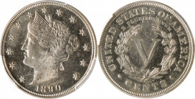 1890 Liberty Head Nickel. Proof-64 (PCGS).

PCGS# 3888. NGC ID: 277Y.

Estimate: $ 200
