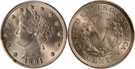 1891 Liberty Head Nickel. MS-65 (PCGS).

PCGS# 3852. NGC ID: 2776.

Estimate: $ 400