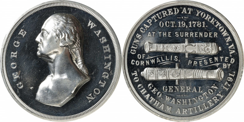 "1791" (ca. 1886) Chatham Artillery Medal. First Obverse. By George Hampden Love...
