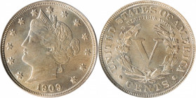 1909 Liberty Head Nickel. MS-64 (PCGS).

PCGS# 3870. NGC ID: 277K.

Estimate: $ 150