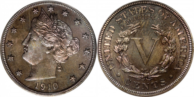 1910 Liberty Head Nickel. Proof-64 (PCGS). CAC. OGH.

PCGS# 3908. NGC ID: 278L...