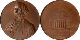 1900 Hall of Fame for Great Americans Medal. Baker-E356A. Red Bronze. MS-66 (NGC).

70 mm.

Estimate: $ 350