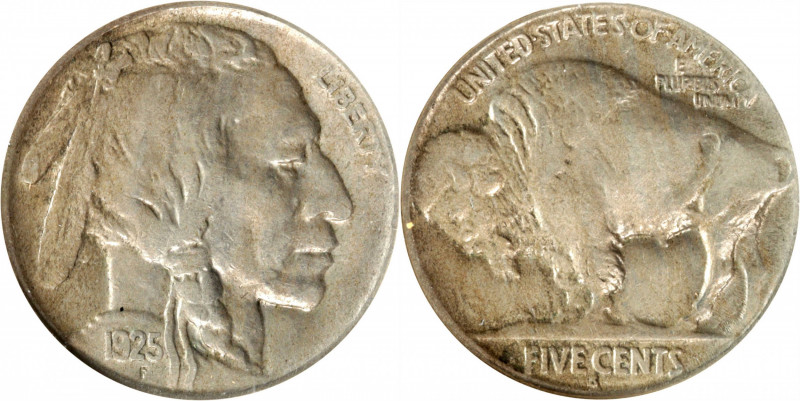1925-S Buffalo Nickel. EF-45 (ANACS). OH.

PCGS# 3956. NGC ID: 22S4.

Estima...