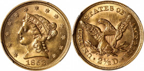 1853 Liberty Head Quarter Eagle. MS-62 (PCGS).

PCGS# 7767. NGC ID: 25HV.

Estimate: $ 600