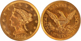 1855 Liberty Head Quarter Eagle. MS-62 (PCGS).

PCGS# 7774. NGC ID: 25J4.

Estimate: $ 900