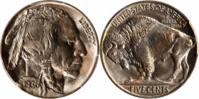1936 Buffalo Nickel. MS-67 (PCGS).

PCGS# 3977. NGC ID: 22SS.

Ex D.L. Hansen Collection.

Estimate: $ 300