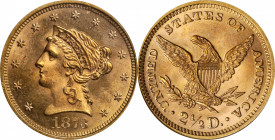 1873 Liberty Head Quarter Eagle. Open 3. MS-64 (PCGS). CAC.

PCGS# 7817. NGC ID: 25KN.

Estimate: $ 1100