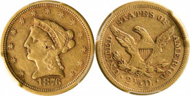 1876-S Liberty Head Quarter Eagle. EF-45 (PCGS).

PCGS# 7825. NGC ID: 25KV.

Estimate: $ 700