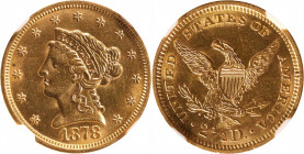1878-S Liberty Head Quarter Eagle. MS-61 (NGC).

PCGS# 7829. NGC ID: 25KZ.

Estimate: $ 550