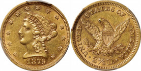1879 Liberty Head Quarter Eagle. AU-55 (PCGS).

PCGS# 7830. NGC ID: 25L2.

Estimate: $ 200
