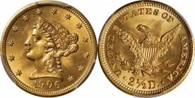 1906 Liberty Head Quarter Eagle. MS-64 (PCGS).

PCGS# 7858. NGC ID: 25LX.

Estimate: $ 600