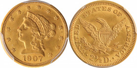 1907 Liberty Head Quarter Eagle. MS-64 (PCGS).

PCGS# 7859. NGC ID: 25LY.

Estimate: $ 700