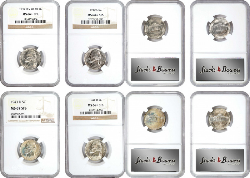 Lot of (4) Gem Mint State Early Date Jefferson Nickels. (NGC).

Included are: ...